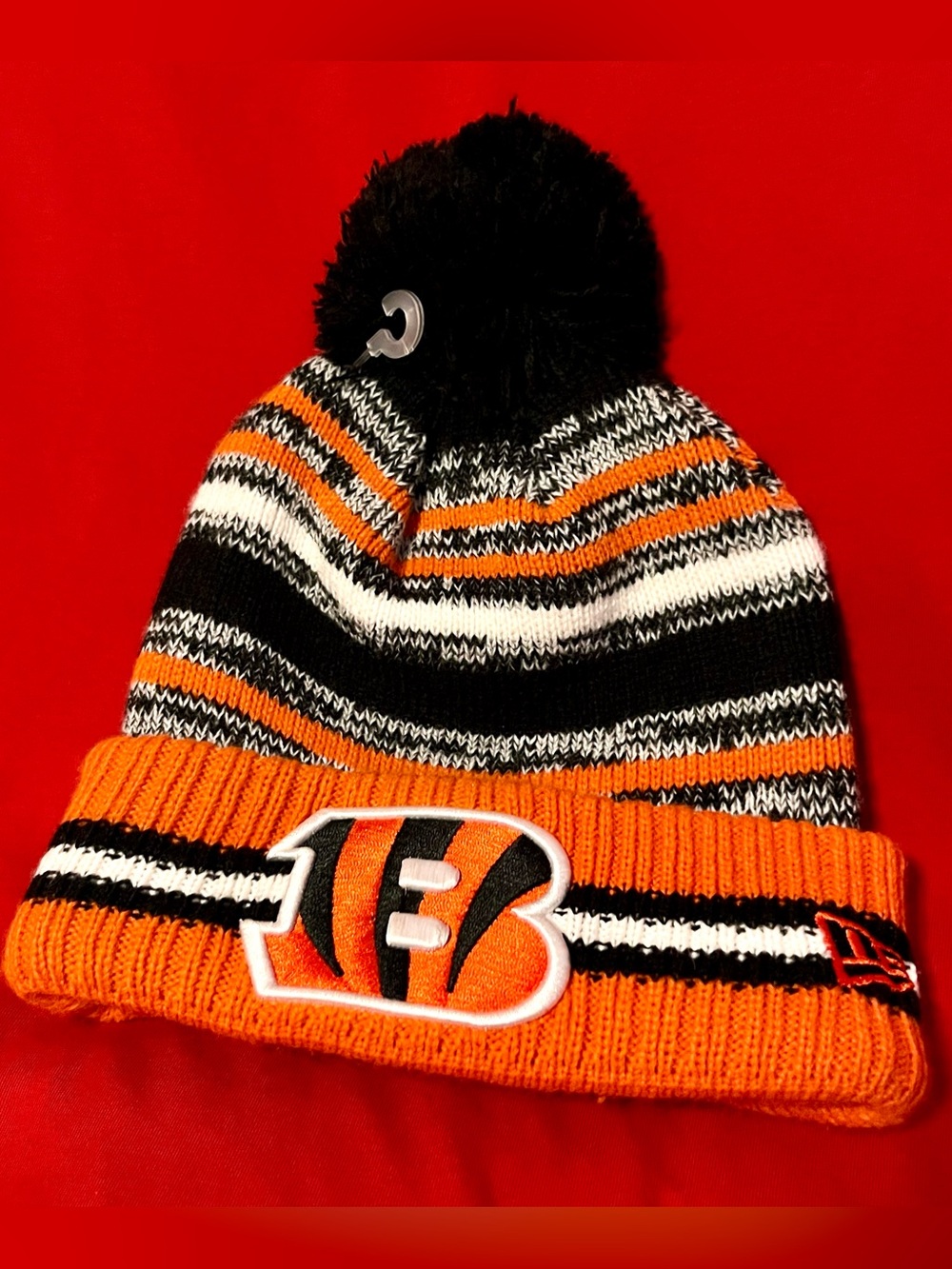 Unisex New Era NFL Cincinnati Bengals Pom Beanie